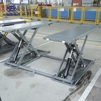 Elevador de Tijera Hidráulico Móvil de 3.5 Toneladas de Elevación Media, Directo de Fábrica, para Taller Automotriz/Garaje, con 40 Pulgadas de Altura de Elevación y 1 Año de Garantía