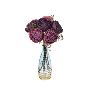 باقة ورد صناعي أنيقة وعصرية مصنوعة يدويًا لتزيين غرفة المعيشة وترتيبات الزهور في حفلات الزفاف - Product Image 5