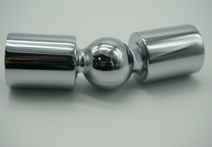 Connecteurs de paroi de <span class=keywords><strong>douche</strong></span> en verre, raccords de tube rond en laiton chromé, design moderne, fixation suspendue pour salle de bain et hôtel - Product Image 4