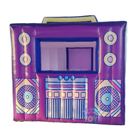 Cabine de DJ gonflable à éclairage LED personnalisée pour les boîtes de nuit et les fêtes type tente Radio Cabine de DJ Studio Salle Cube
