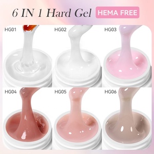 LILYCUTE Etiqueta privada Autonivelante Construcción de uñas Gel de extensión dura Uv Led 6 en 1 Constructor de gel base para construir uñas Apex - Product Image 3