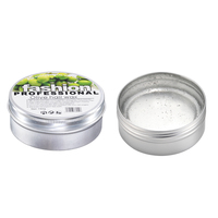Nouvelle conception de boîte en métal pour pommade à base d'eau avec pommade transparente pour cheveux