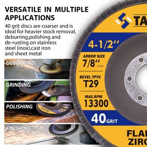 الأكثر مبيعًا مطحنة زاوية بزاوية من الزركونيا من من من من الفولاذ المقاوم للصدأ من 80 حصى - Product Image 4