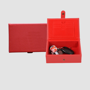 Custom logo PU Leather Case Holder Box Gift for Real Estate Sales, Hotel <strong>Executives</strong>, Car Service - Product Image 4