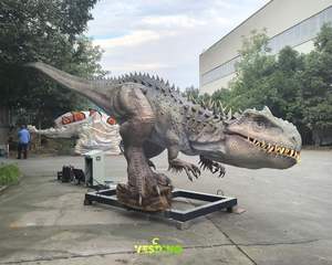 Dinosaurios Animatrónicos de Tamaño Real, Modelo de <span class=keywords><strong>Dinosaurio</strong></span> con Servomotor, <span class=keywords><strong>Indominus</strong></span> <span class=keywords><strong>Rex</strong></span> Realista Hecho a Mano en Goma para Exhibición en Parques Interiores - Product Image 2