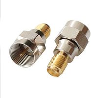 Adaptador de Conector Coaxial BNC Macho a F Hembra de 50 Ohmios, Material de Contacto de Cobre, Forma Irregular, para Equipos de Comunicación