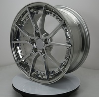 Neue Geruida Hyper Silver Polierte Mehrspeichen-Schmiedefelgen aus 6061 T6 Aluminiumlegierung 12000T Gepresst TÜV JWL S4-00036 18-24 Zoll Maßanfertigung