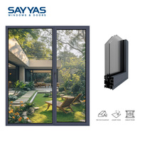 Ventana Panorámica de Aluminio Sayyas GR75-IWS, 75 mm de Profundidad, Optimización de Luz Natural, Apertura Interior, Ventana Abatible Moderna