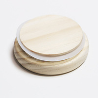 Bouteille en bois personnalisable avec logo et taille sur mesure, couvercle en verre pour jus et eau