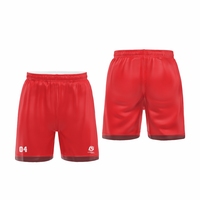 Shorts de hockey unisexes respirants à séchage rapide, imprimés par transfert thermique en polyester, fabriqués en usine, personnalisés, double face, avec cordon de serrage