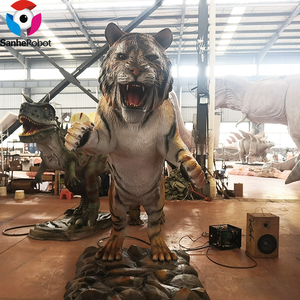 SanheRobot <span class=keywords><strong>Tigre</strong></span> Interattiva 3M con Movimenti e Suoni Realistici, Ideale per Centri Commerciali, Parchi Avventura ed Esposizioni in Giardino - Product Image 4