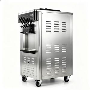 Macchina per Gelato Soft Serve Commerciale a 3 Gusti, Produttore di Yogurt Gelato in Acciaio Inox per Ristoranti e Chioschi - Product Image 1