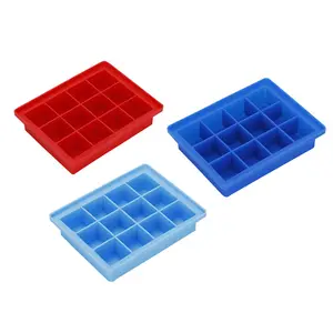 BPA-Free Silicone 4 Cavity diamond ice Block ball diamond Shaped ice cube tray mold With Lid for Chilling Whiskey Cocktails