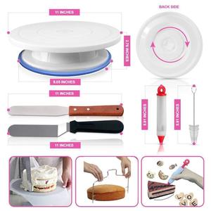 162pcs New Style Cake Turntable <b>Set</b> 12 Inch <b>Revolving</b> Rotating Cake Decorating Stand with Cake Tools Mould - Product Image 3