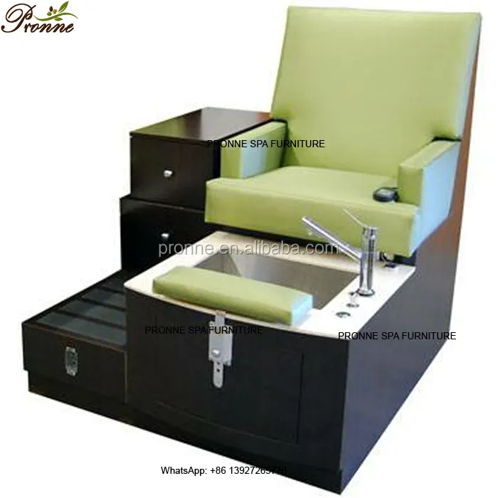 Hot sale lounge wood base vibration massage single/double/triple cheap spa pedicure bench chairs with tub