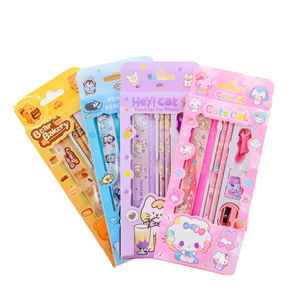 New Children's Birthday Companion Box for Students Kindergarten Reward <b>Small</b> Gift Stationery Set With Ruler - Product Image 3