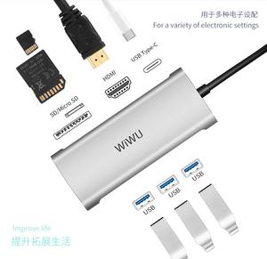 <span class=keywords><strong>WIWU</strong></span> Alpha A731 3*3.0 USB + SD Card + TF Card + H-DMI + PD อะแดปเตอร์สำหรับชาร์จเร็ว - Product Image 2