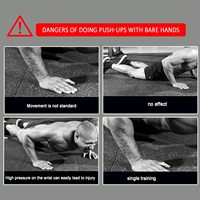 Barres parallèles en bois et poignées de pompes antidérapantes, mini-poignées, barres de dips, équipement de fitness pour la calisthénie à domicile