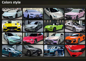 Auto Color Wrap Mate Gris Azul Amarillo Rojo Naranja Verde Negro Rosa Azul Car Wrap Vinilo Película Vinilo para la protección del cuerpo del coche - Product Image 4