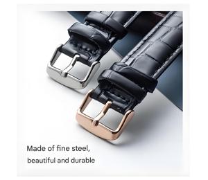 Lionorm Cinturino di Ricambio per <span class=keywords><strong>Orologio</strong></span> in Vera Pelle Italiana di Alta Qualità, 17mm 18mm 19mm 20mm 22mm - Product Image 6