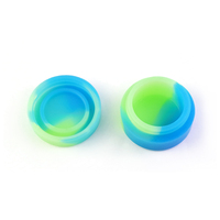5ml 6ml 2ml Mini stockage d'huile rond en Silicone antiadhésif conteneurs multicolores stockage d'huile scellé concentré