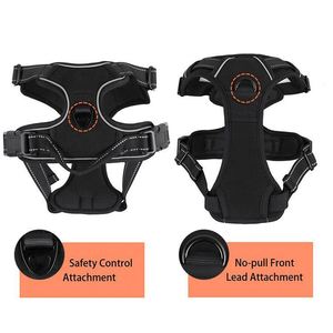 Harnais réglable pour chien BSCI, anti-traction, gilet réfléchissant avec poignée, sangles renforcées haute visibilité, contrôle facile - Product Image 5