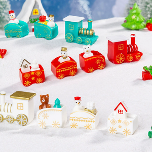 Figuras de resina LINDA Micro paisaje para decoración de resina de Navidad C Ecor adornos para figuras de acción de escritorio - Product Image 4