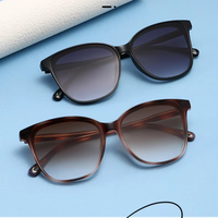 Nouvelles lunettes de soleil tendance pour femmes, style européen et américain, monture large, monture intégrale, œil de chat, UV400, multi-usages