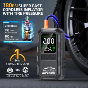 Démarreur de Voiture Puissant 8000A avec Batterie Externe et Booster de Batterie 12V Portable 4-en-1 150 PSI pour Voitures LW-PS218 - Product Image 1