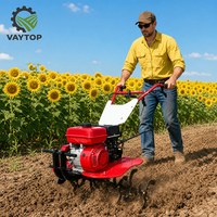 Motoculteur diesel haute performance 10 CV personnalisé avec démarrage électrique et roues pour rizières, idéal pour le labour agricole
