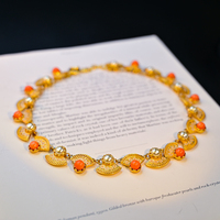 Collier tendance en alliage plaqué or 18 carats, style bohème, perles, vente directe d'usine, bijoux arabes, à porter au quotidien, cadeau, bijoux de style