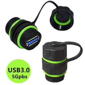 IP68 su geçirmez USB 3.1 kasa paneli M20 tip-c erkek kadın uzatma su geçirmez ve toz geçirmez şarj kablosu - Product Image 2
