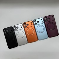 Coque PC ultra-fine pour iPhone 18 Pro Max, coque arrière avec support magnétique rotatif à 360° pour iPhone 16, 15, 14, 13 Pro Max Plus, 17 Air