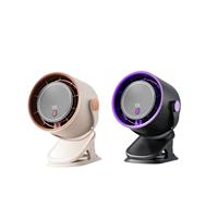 Ventilateur rotatif élégant à clipser avec écran numérique LED, alimenté par USB, pour bureau et salle de jeux