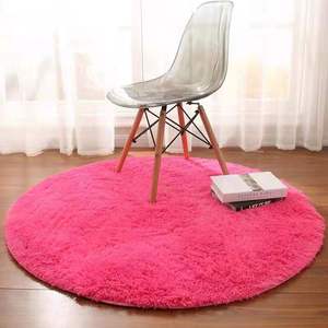 <b>Round</b> <b>rug</b> hanging basket cushion hanging chair plush swivel chair floor mat chair blanket bedroom bedside <b>rug</b> Instagram style - Product Image 2