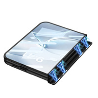Coque de téléphone magnétique à couverture intégrale pour iPhone Duo Fold avec film frontal intégré, protection de l'axe central, antichoc, large protection