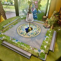 Tuiles de Mahjong en Acrylique Effet Marbre Couleurs Claires, 160 Pièces, Coffret Cadeau pour la Maison, Jeu de Cartes d'Échecs Jiangsu en Cristal Poli à la Main