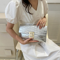 Dompet Desainer Mewah Baru Kulit PU Tas Clutch Motif Buaya Tempat Kartu Dompet Uang Tas Ponsel Sederhana Tas Tangan Wanita Modis