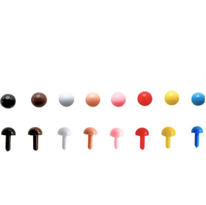 Varios colores de plástico Mini cúpula redonda <span class=keywords><strong>ojos</strong></span> nariz <span class=keywords><strong>para</strong></span> juguete <span class=keywords><strong>y</strong></span> muñeca - Product Image 2
