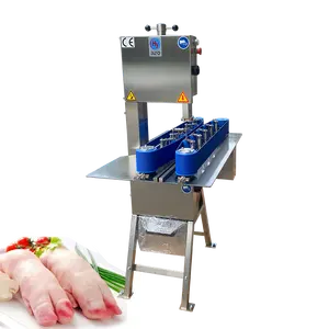 Automatische Vlees En Bot Snijmachine Bevroren Vlees Ribben Zagen Kip Eend Half Cutter Machine