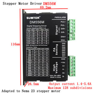 2相ドライバー24VDM556Mモーターステッパー用2相デジタルステッピングモータードライバーNema23341A-5.6Aステッパーモーターコントローラー - Product Image 4