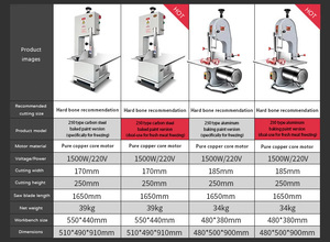 Machine à scier les os en acier inoxydable de type 350 pour usage commercial et restauration, pour une découpe efficace de la viande et des os congelés - Product Image 6