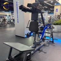 Machine à Squat Vertical à Charge de Plaques en Acier Commercial Kaishi V-Squat – Équipement de Musculation des Jambes pour Centres de Fitness