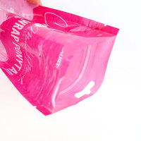 Sacs d'emballage hermétiques pour cheveux, pochettes de maquillage en plastique transparent à fermeture éclair pour Extensions capillaires