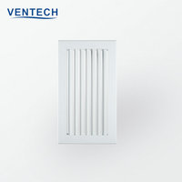 Grille d'aération réglable en aluminium Ventech pour hôtels et immeubles de bureaux