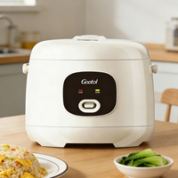 Cuiseur à riz électrique portable multifonctionnel de luxe avec micro-interrupteur, modèle 1,5 L, cuiseur vapeur automatique polyvalent avec spatule