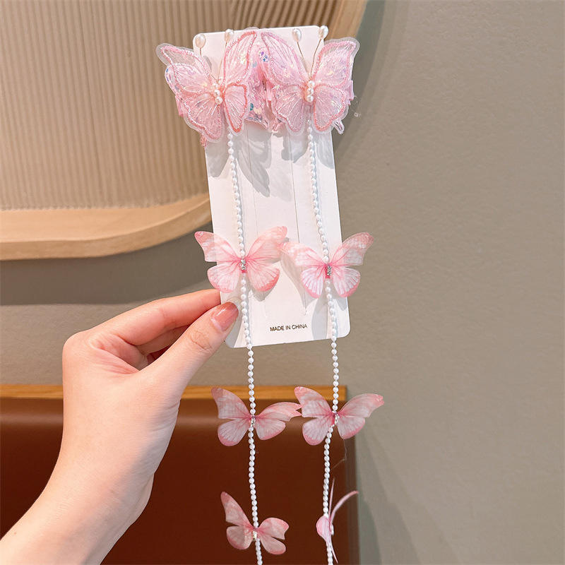 1คู่ผีเสื้อมุกสีชมพู