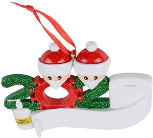 <span class=keywords><strong>Adornos</strong></span> navideños de <span class=keywords><strong>papel</strong></span> higiénico, resina, nombre familiar, 2, 2020 - Product Image 2