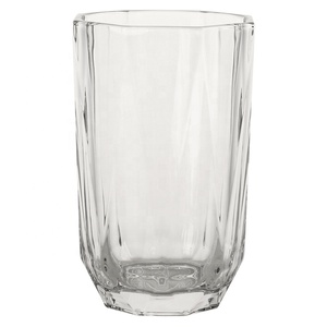 Wholesale 11oz Liquor Drinking Cup Diamond Glasses Thick Base Whiskey Whisky Crystal High Ball Glass Cup Tumbler