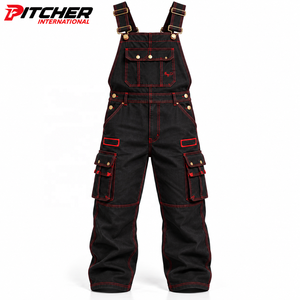 Salopettes en jean délavé pour hommes, avec poches, pour la vente en gros aux détaillants de mode, fourniture en marque privée - Product Image 5